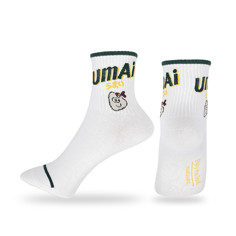 Calzini sportivi classici unisex a righe e lettere