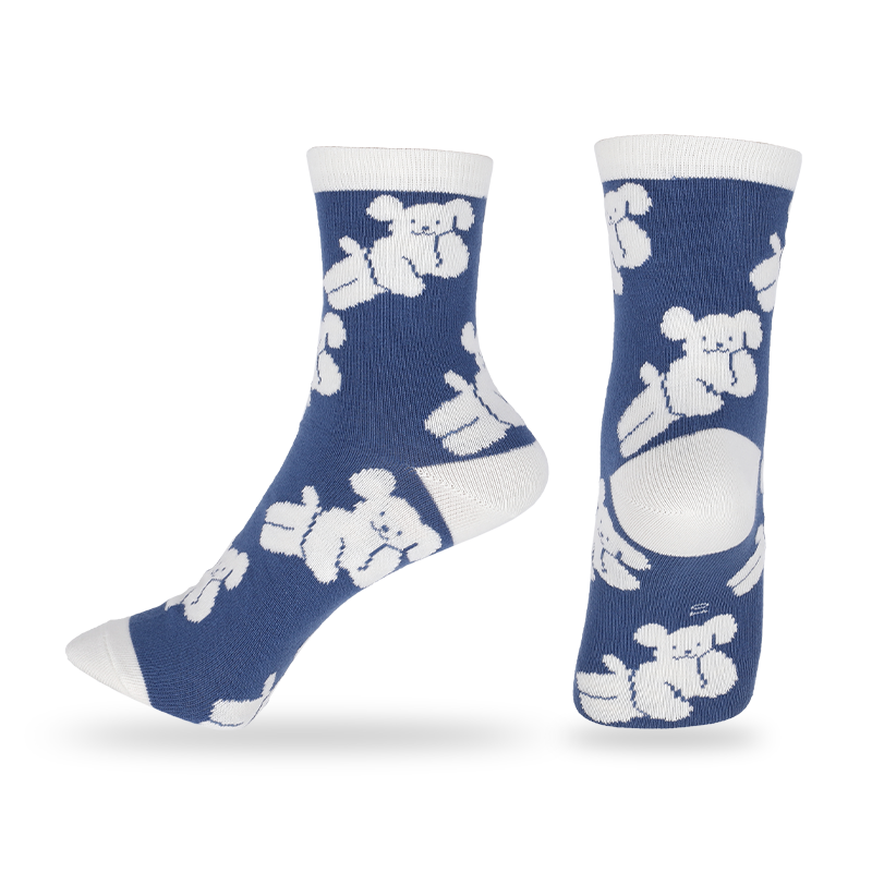 Abito da uomo con motivo jacquard in cotone ricco di moda, calzini casual invisibili senza cuciture