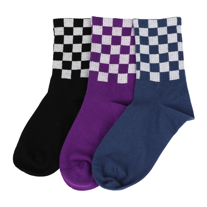 Il logo personalizzato accetta i calzini da basket da donna con motivo scozzese, da campeggio, da jogging, da boxe, da tennis, da baseball, da golf e da alpinismo