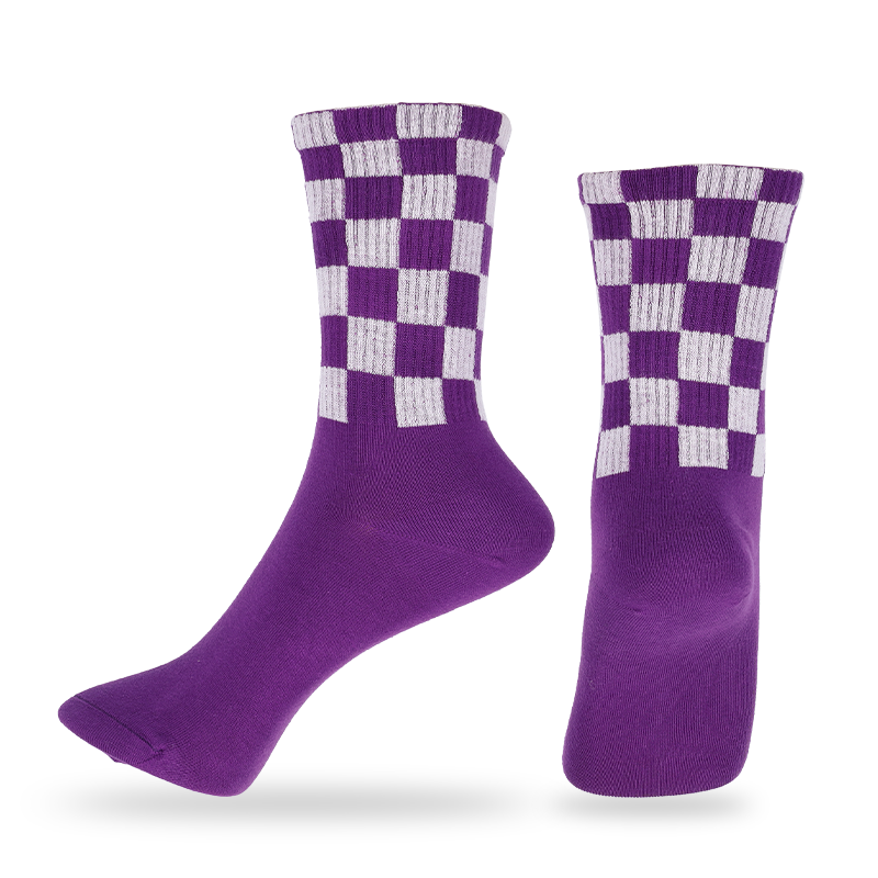 Il logo personalizzato accetta i calzini da basket da donna con motivo scozzese, da campeggio, da jogging, da boxe, da tennis, da baseball, da golf e da alpinismo