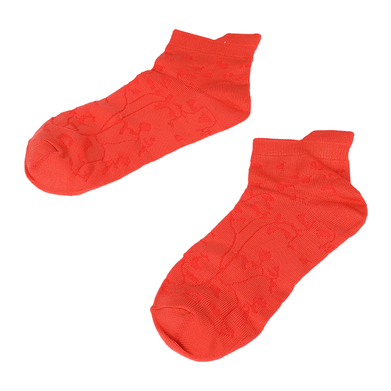 calzini alla caviglia da sneaker a taglio basso con motivo floreale in nylon super morbido in microfibra da donna