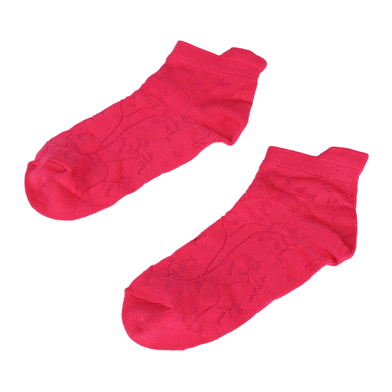 calzini alla caviglia da sneaker a taglio basso con motivo floreale in nylon super morbido in microfibra da donna