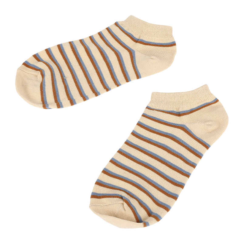 Calzini sportivi da uomo classici a righe scozzesi alla caviglia con punta liscia calzini sportivi realizzati con filato naturale ecologico e degradabile al 100%