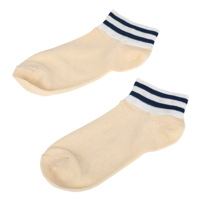 Calzini classici da uomo con logo personalizzato di design gratuito a basso prezzo con guardolo a righe, calzetteria