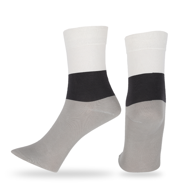 Calzini streetwear casual, da abito o personalizzati realizzati in cotone pettinato OEKO-Tex di alta qualità da uomo filati di cotone naturale anti-pelucchi calzini classici da passeggio a righe larghe