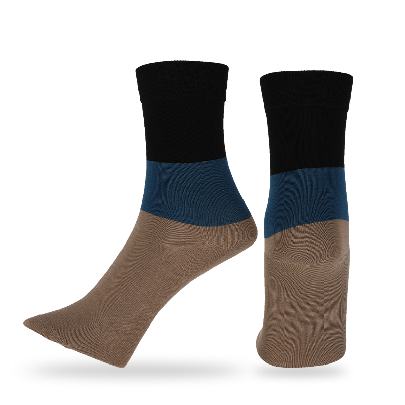 Calzini streetwear casual, da abito o personalizzati realizzati in cotone pettinato OEKO-Tex di alta qualità da uomo filati di cotone naturale anti-pelucchi calzini classici da passeggio a righe larghe