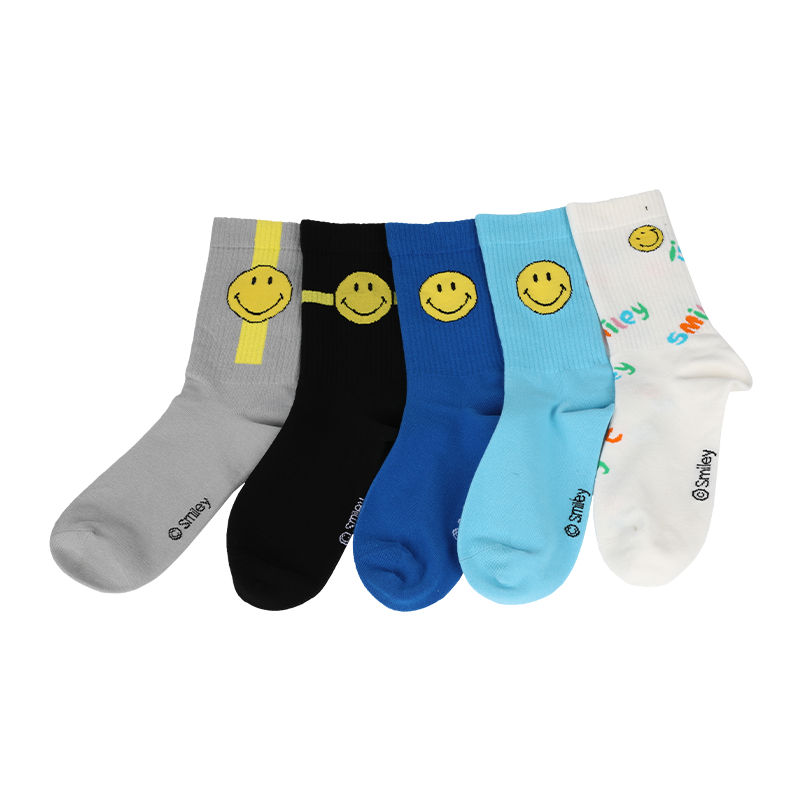Calzini casual da uomo personalizzati con faccine emoji e lettere, realizzati con cotone di alta qualità, quindi i calzini sono morbidi, comodi, resistenti, traspiranti e caldi.