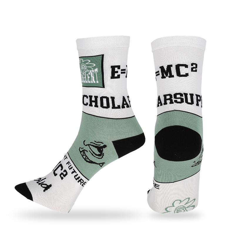 calzini da uomo d'affari con ricco design jacquard e motivo astratto